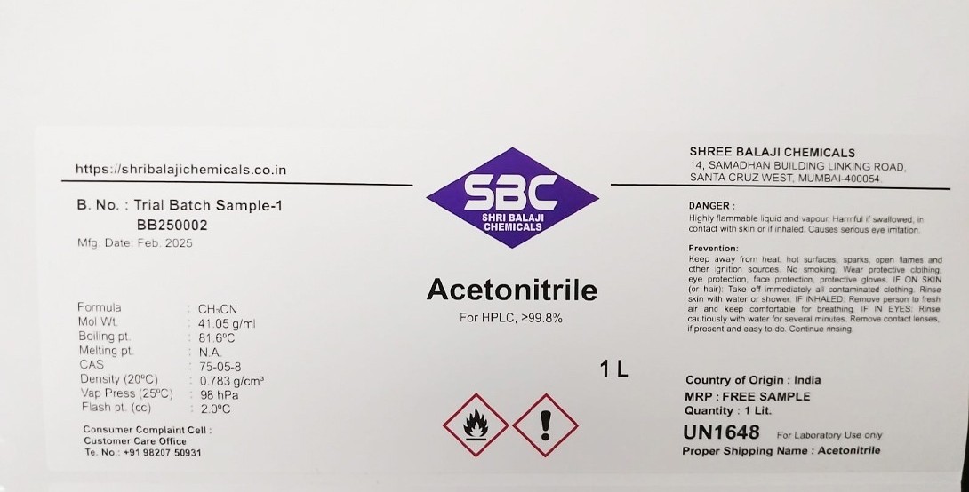 Acetonitrile HPLC